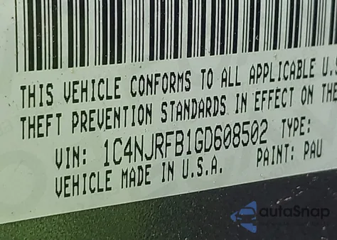 2016 Jeep Patriot Latitude from USA, damaged, VIN 1C4NJRFB1GD608502